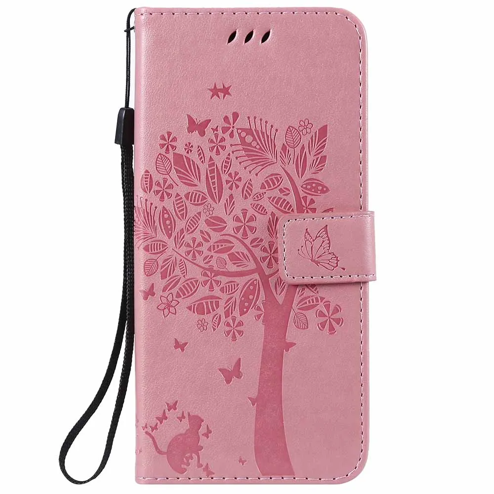 Pink 3D дерево кожаный чехол для Nokia 1 плюс 4,2 3,2 9 PureView 3,1 плюс 7,1 Крышка для Lumia 550 630 635 640 650 3310 - Цвет: Pink