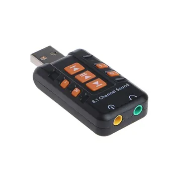 

High Speed Speaking Plug And Play External Sound Card 3D Audio Adapter Portable Listening For PC Computer 8.1 Channel USB 2.0