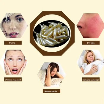 

fast anti wrinkle and moisturizing in 7 days essence and wrinkle remove Freckle capsules 90 pcs with 1bottle Massage