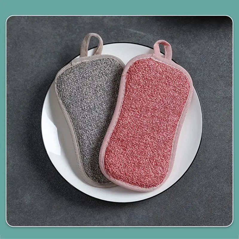 

Magic Fiber Anti-grease Dish Cloth Washing Towel Kitchen Household Scouring Pad R9JC
