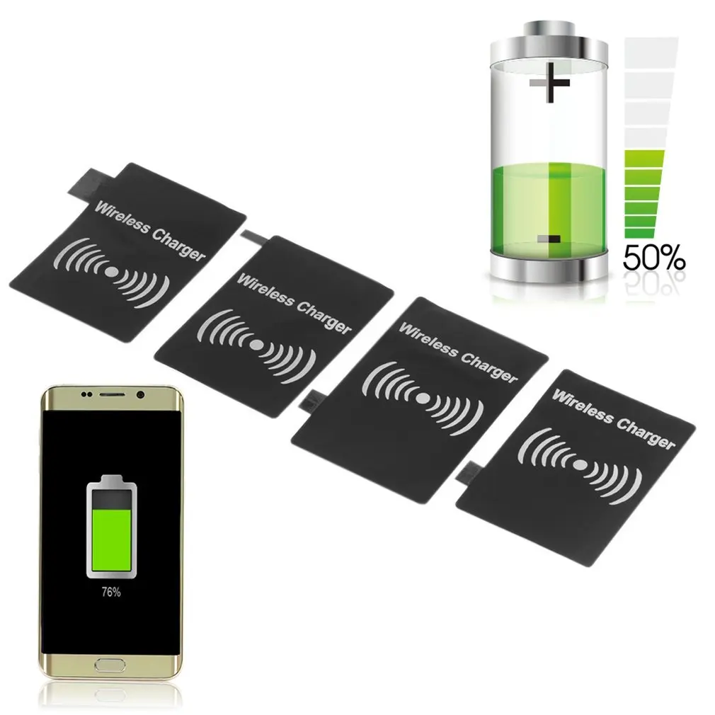 QI Беспроводное зарядное устройство приемник для samsung Galaxy S3 S5 Note2 Беспроводное зарядное устройство адаптер приемник для samsung Galaxy Note 2 S3 S5