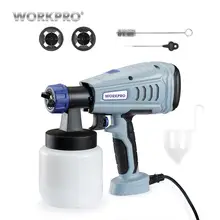WORKPRO 550 Вт Электрический Краскораспылитель для дома DIY распылитель для краски высокомощный Электрический Краскораспылитель