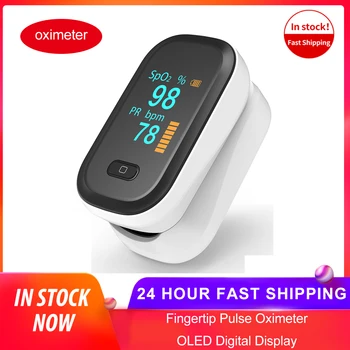 

OLED Display Portable Pulse Oximeter Finger Oximeter Blood Oxygen Pulse Rate Monitor Home Physical Health Oximeter Pulsoximeter