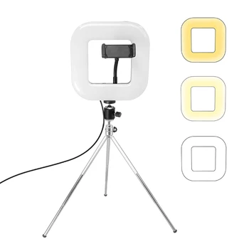 

Selfie Square Lamp LED Square Light With Tripod Stand Selfie Light For Phone Youtube Lighting Photography Camera Photo IN STOCK!