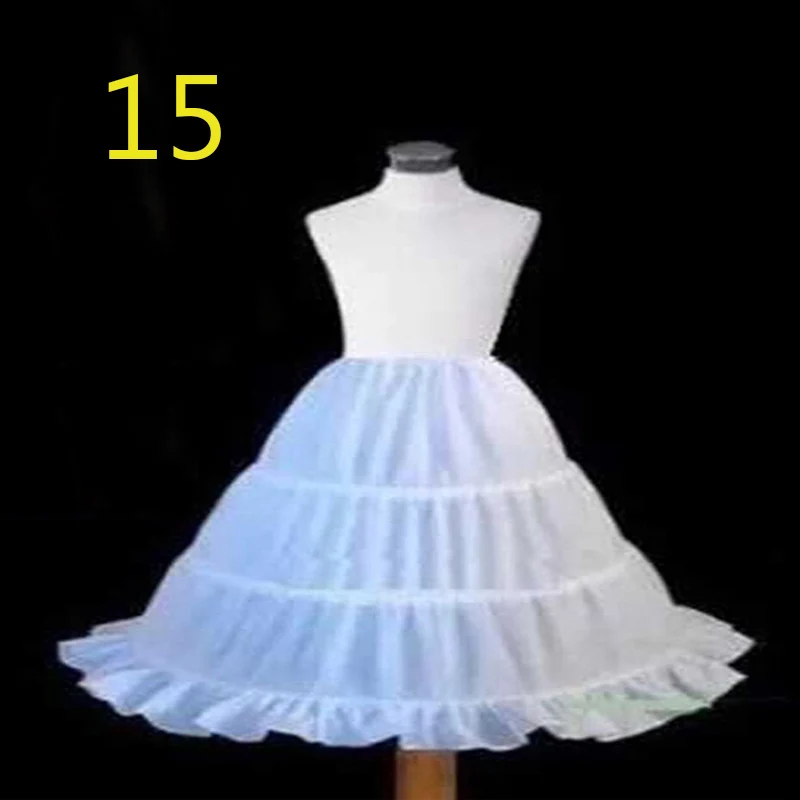 JIERUIZE, свадебная Нижняя юбка кринолин, короткое платье, маскарадная юбочка, маленькая ярусная юбка для девочек - Цвет: NO.15