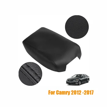 

Center Console Armrest Cover Black Leather for 2012-2017 Toyota Camry Console Armrest Lid Cover
