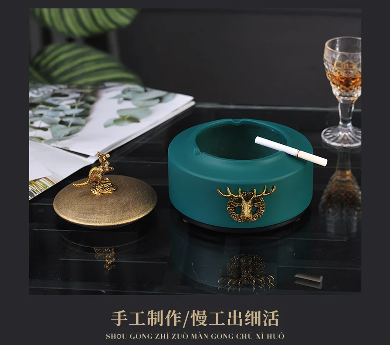 New Arrival Fashion Luxury Ceramic Ashtray Creative Personality Smoking Portable Trend Ashtray Ornament