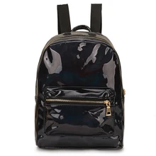 Новинка, женский рюкзак, мини-рюкзак для путешествий, серебристый лазерный рюкзак для женщин и девушек, сумка через плечо из искусственной кожи, голографический рюкзак