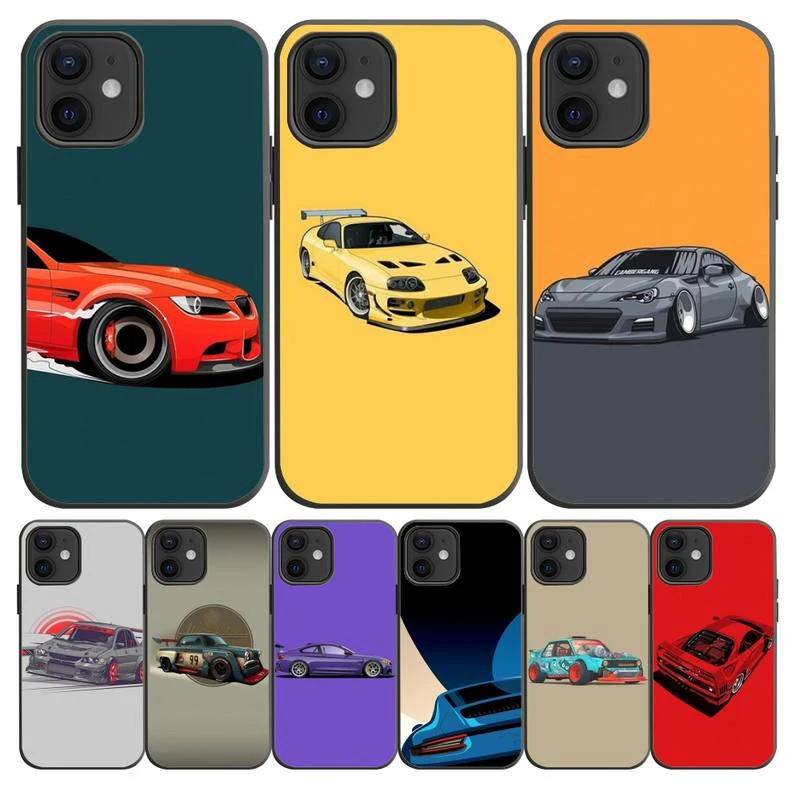 Jdm Sports Cars Phone Case For Iphone 12 11 Pro Xs Max Xr 8 7 6 6s Plus X 5s Se Case Shell Phone Case Covers Aliexpress