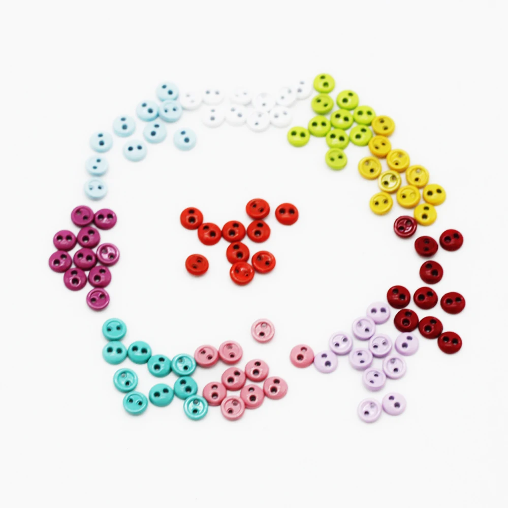Handmade Doll Mini Buttons Round Candy Color Buttons 30pcs 3mm 4mm DIY 1/6 1/12 BJD Doll Clothes Clothing Sewing Accessories plush doll accessories doll clothes accessories doll accessories