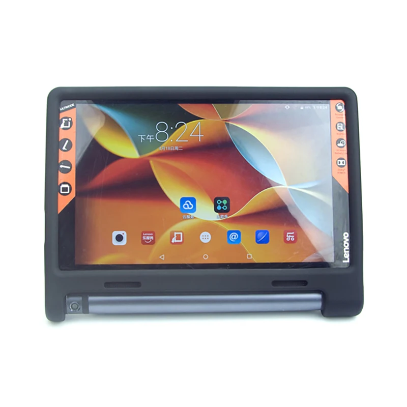 Black MingShore чехол для lenovo Yoga Tab 3 10 YT3-X50F/L Прочный детский силиконовый чехол для планшета lenovo Yoga Tab3 10,1 дюймов Чехол - Цвет: Black