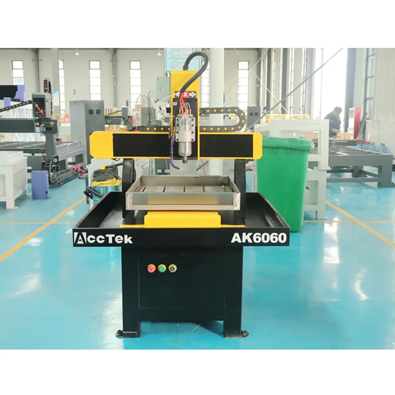 Мини 3D резьба по металлу 4-осевой металлический станок с ЧПУ 6060 CNC режущий Сделано