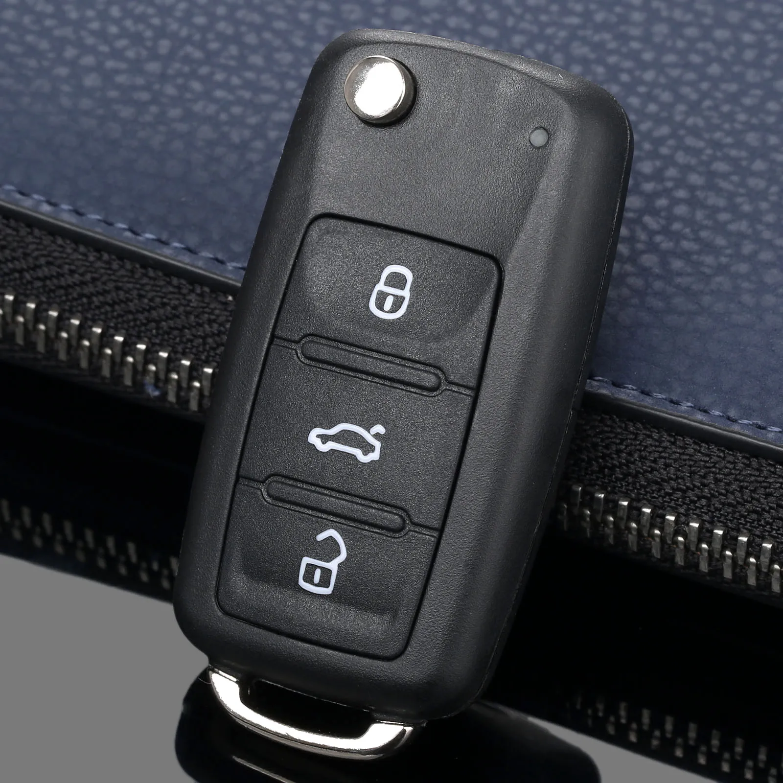 Складной флип чехол с 3 кнопками для V W Golf Mk6 Tiguan Polo Passat CC SEAT Skoda Octavia|Ключ от авто| |