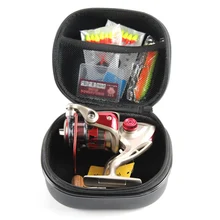 Рыболовная катушка сумка портативный спиннинговая Катушка Чехол PU Материал защитный жесткий корпус водонепроницаемый противоударный чехол для хранения рыболовных снастей C