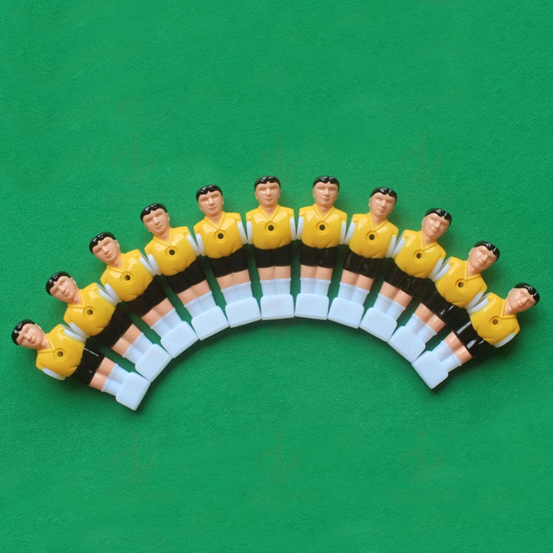 11 Yellow 11 шт./командная доска Футбол игры для настольный футбол игры Kickers Футбол Настольный плеер пластиковые аксессуары мини кукла бар - Цвет: 11 Yellow