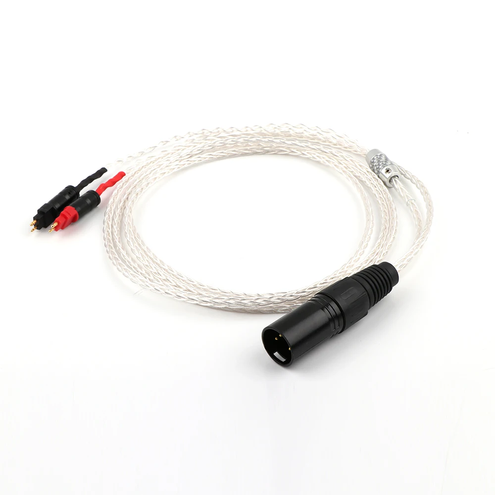 8Cores OCC Silver Plated Headphone Upgraded Cable BALANCED XLR Cable for HD650 HD600 HD660s HD6XX UP OCC Silver Plated Copper