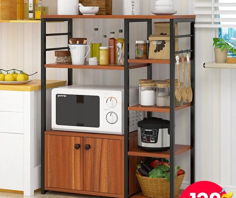 29% сушилка для посуды, кухонная стойка, напольная многослойная полка для хранения, шкафчик, шкаф, бытовая полка для микроволновой печи - Цвет: Style8