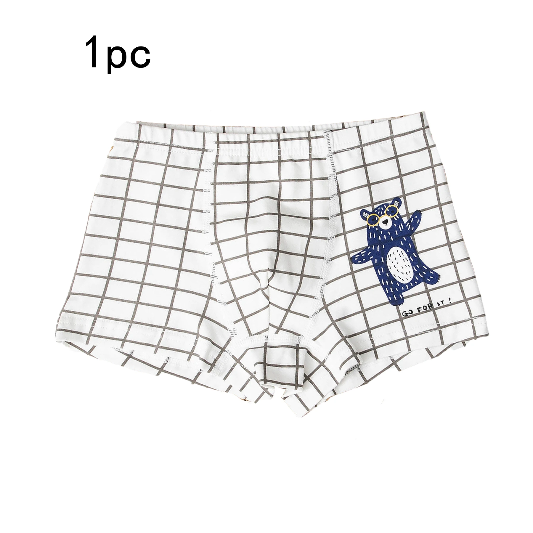 1pc Random Color Boys Underwear Child Underpants Kids Cotton Boxer Briefs Training Boyshorts for Toddler Size 3T-12T |