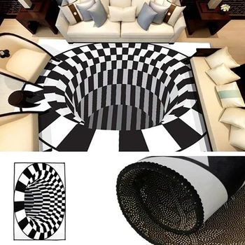 

3D Anti-Skid Carpets for Kids Livingroom Area Rug Dining Room Bathroom Carpet Floor Mat 60X90cm