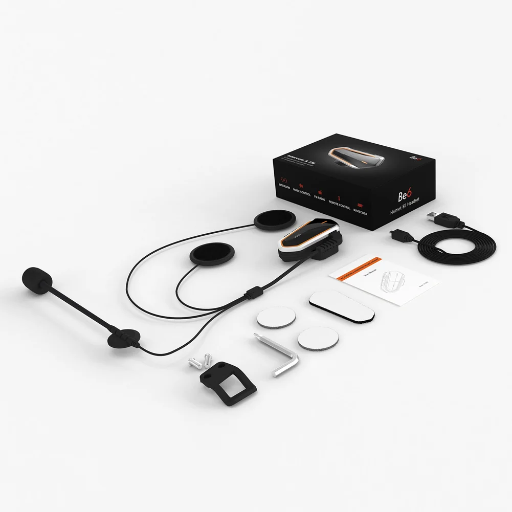 Мотоцикл беспроводной Bluetooth гарнитура Интерком FM домофон с микрофоном GK99