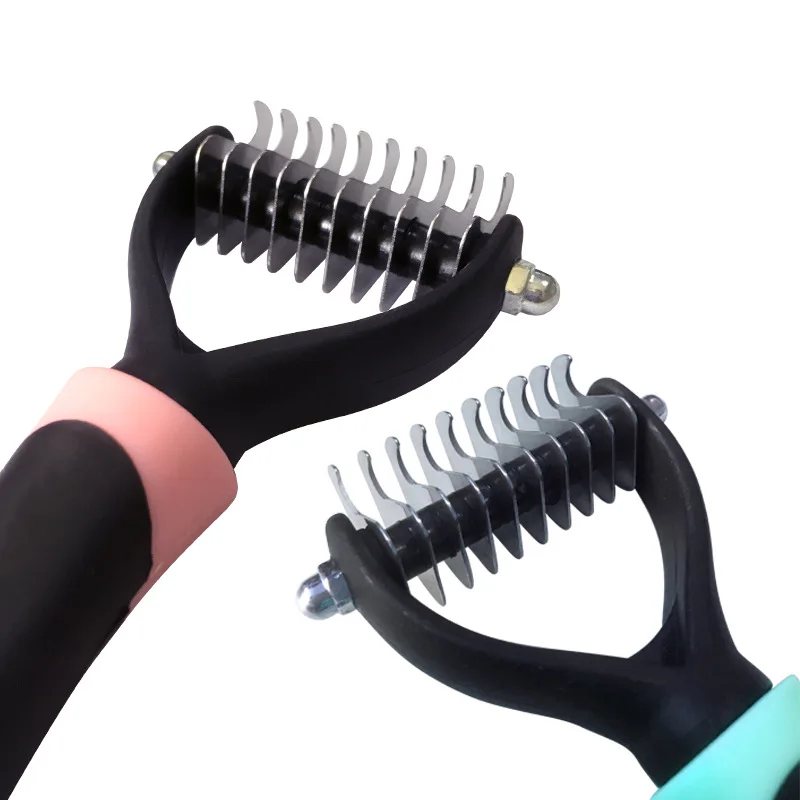 Dematting Щетка для собак, расчески для домашних животных, кошек, шерсти, щетки и гребни для волос, очищающий уход, инструмент для удаления волос, товары для домашних животных