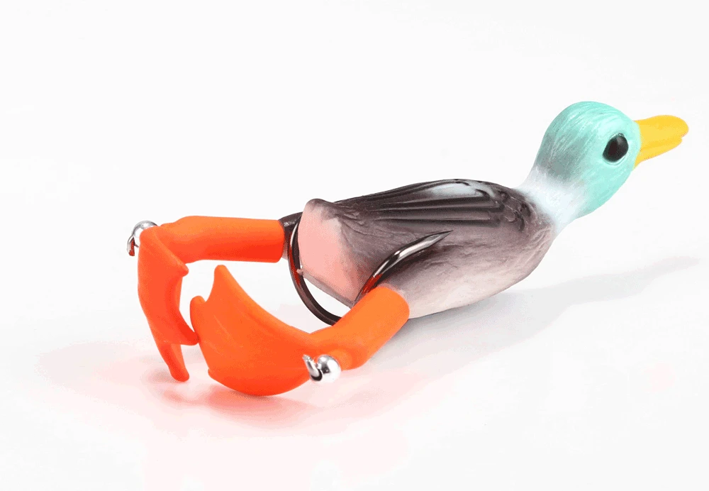 NGB Propeller-Entenköder, Froschköder, 9,5 cm, 11,7 g, künstlicher Köder, Entenküken mit 3D-Augen, Tagesköder – Detail 4