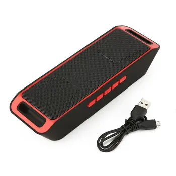 

S208 Bluetooth Speaker Wireless Recharegable Stereo Loudspeakers USB Charging Mini FM Radio Multifunctional Sound Boombox