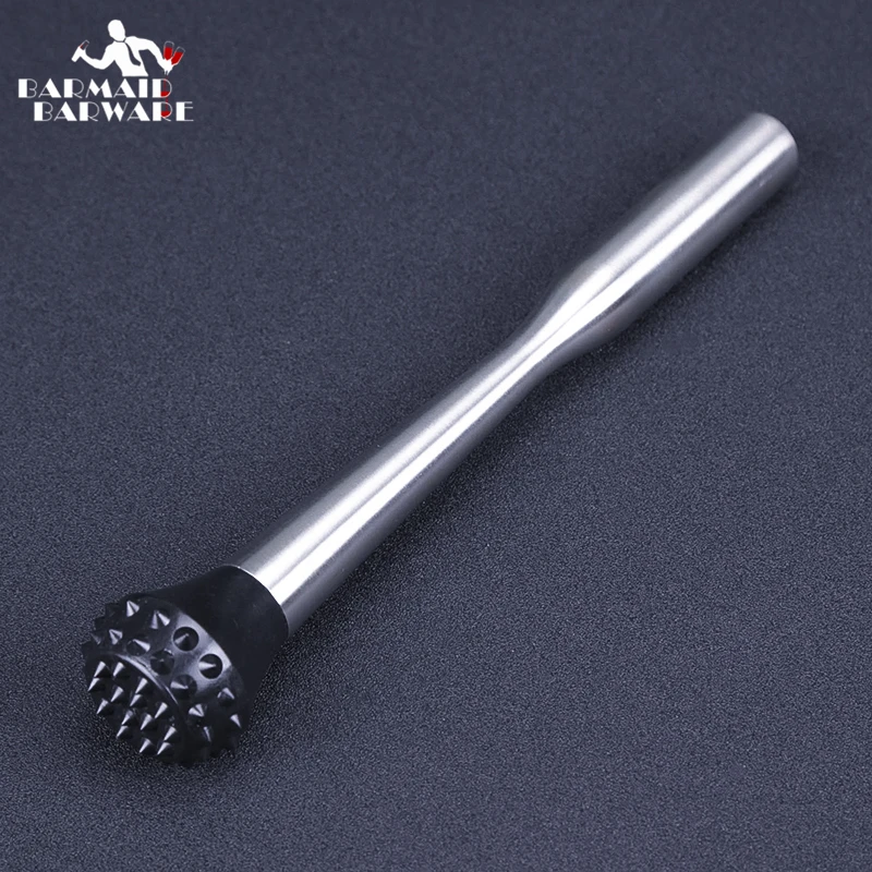 25cm Bar Cocktail Muddler Mojito Sharp Wolf Teeth Stainless Steel Bar Mixer Barware Mojito Drink Tool
