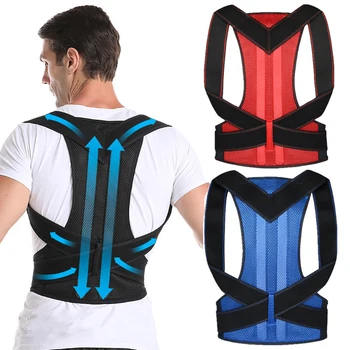 

Carego Adjustable Adult Back Spine Posture Corrector Humpback Pain Back Support Brace Shoulder Belt Posture Correction