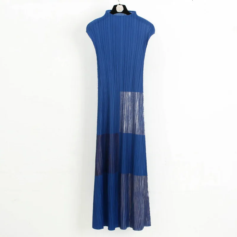 LANMREM Новое модное повседневное темпераментное женское свободное плюс Плиссированное одноцветное платье с коротким рукавом TC178