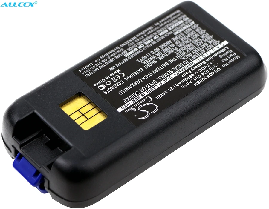 Аккумулятор Cameron Sino 6800 мАч 318-033-001318-034-001, AB17, AB18 для Intermec CK3, CK3A, CK3C, CK3C1, CK3N, CK3N1, CK3R, CK3X