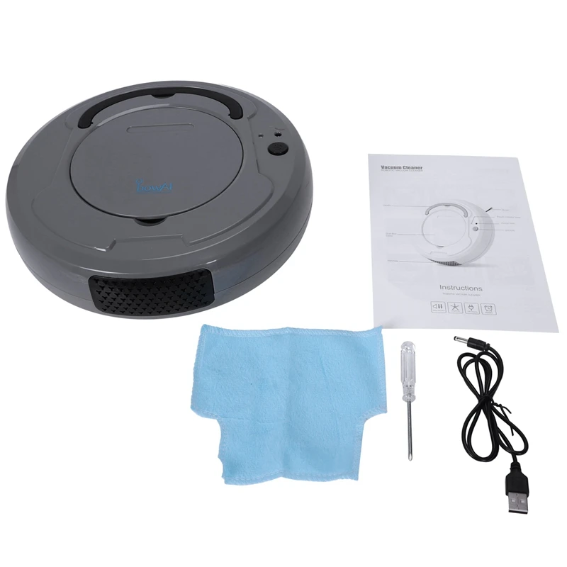 1800Pa Multifunctional Smart Floor Cleaner,3-In-1 Auto Rechargeable Smart Sweeping Robot Dry Wet Sweeping Vacuum Cleaner Strong