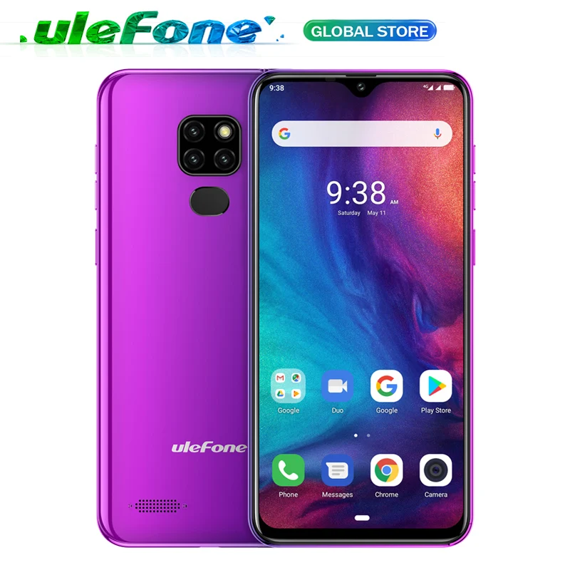 Ulefone Note 7P смартфон Android 9,0 4G четырехъядерный 6,1 ''экран капли воды 3 ГБ+ 32 Гб мобильный телефон 3500 мАч разблокировка лица