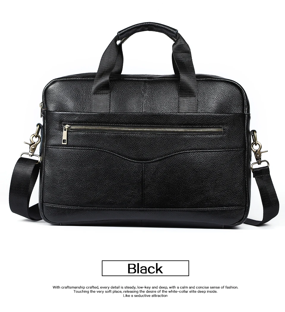 Genuine Leather Messenger Bag Men Shoulder Bag Casual Male Man Briefcases Laptop Men's Crossbody Bags For Men 1118