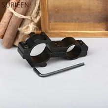 SURIEEN охотничий прицел 19 мм 25,4 мм с двумя двойными кольцами, прозрачные прицелы 20 мм, боковая направляющая для фонарика, аксессуары для пистолета