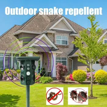 

Animal Repeller Garden Adjustable Band Pest Control Waterproof Solar Powerd Ultrasonic Wave Deterrent Fox Snake Mouse Outdoor