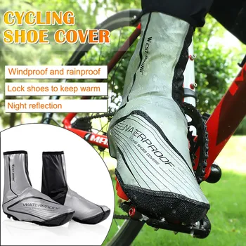 

Cubrezapatos de bicicleta WEST BIKING Cycling Warm Shoe Cover Reflective, Windproof And Waterproof Бахилы для велосипедов