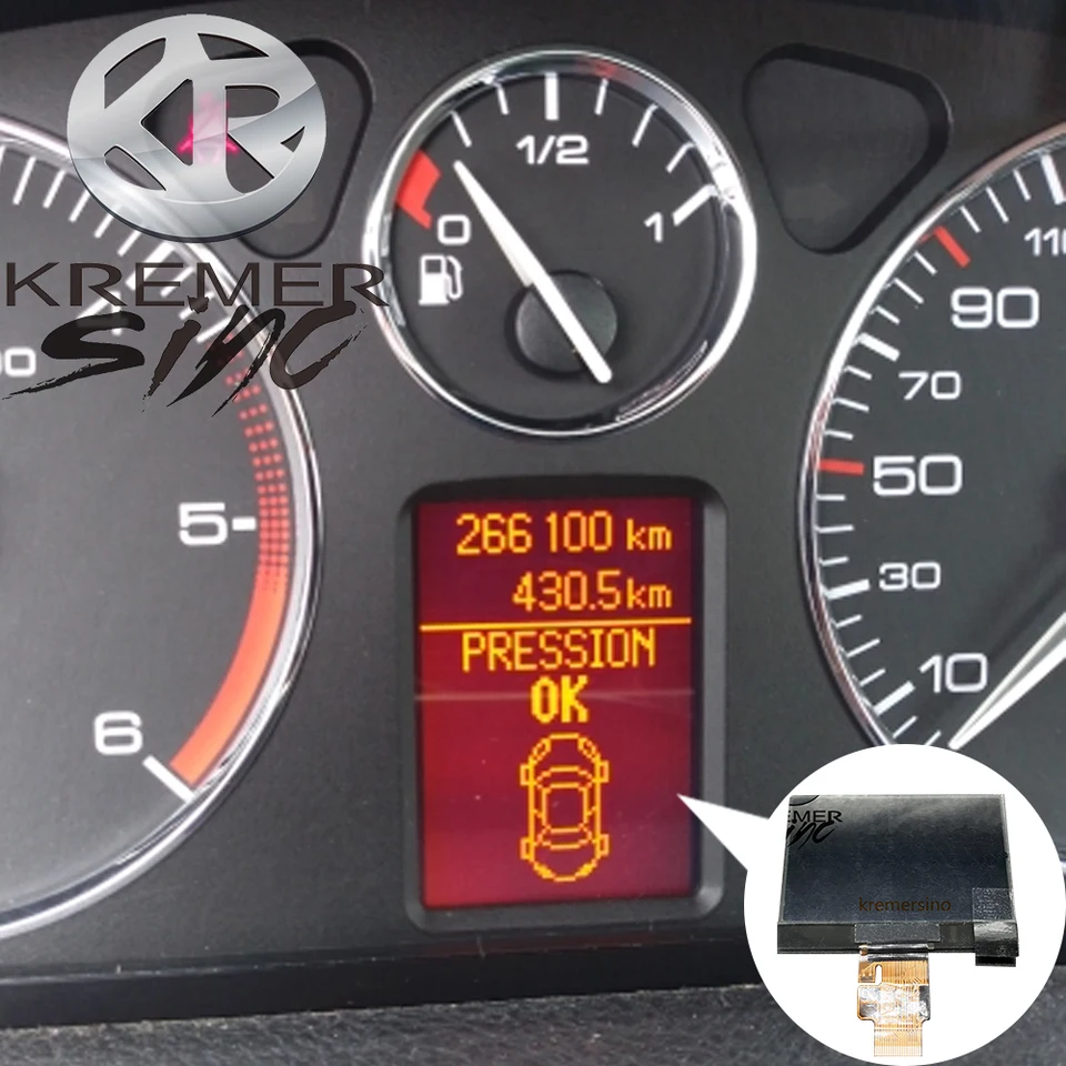 LCD DISPLAY FÜR PEUGEOT 407 SW/HDI/COUPÉ TACHO/KOMBIINSTRUMENT ANZEIGE