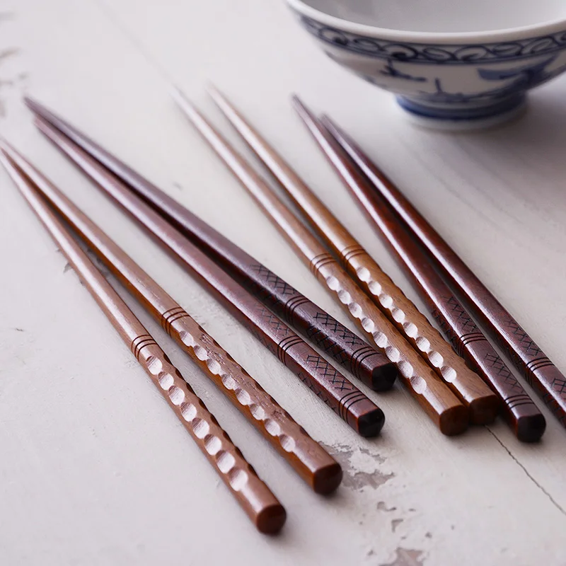 Столовые приборы из острого дерева CHOPSTICKS дерево Бытовая Nanmu индонезийская железная древесина 2 пары