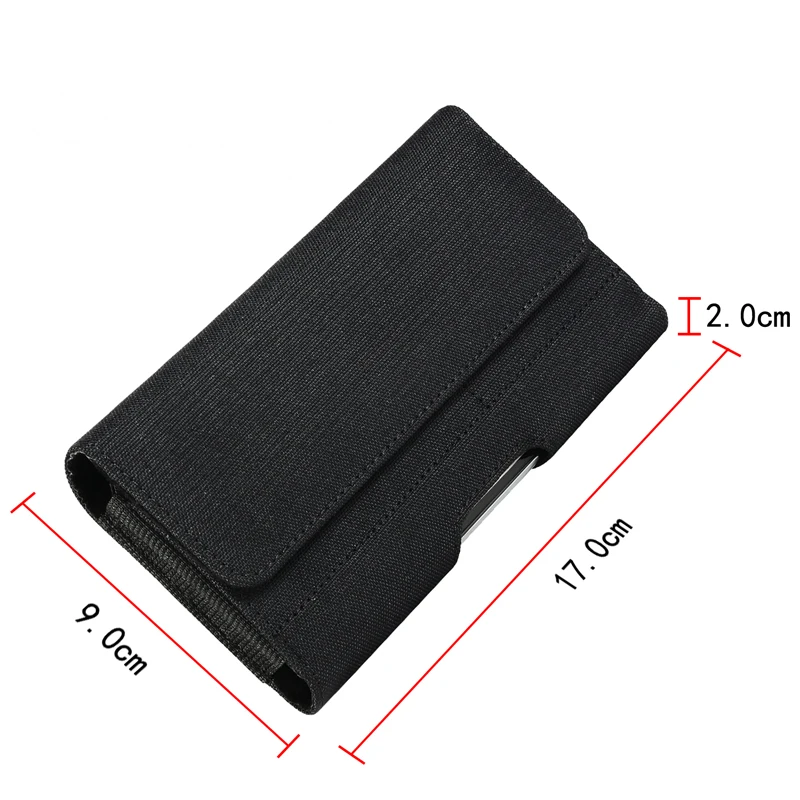 Casual Phone Pouch with Belt Clip Holster – Oxford Cloth Flip Cover