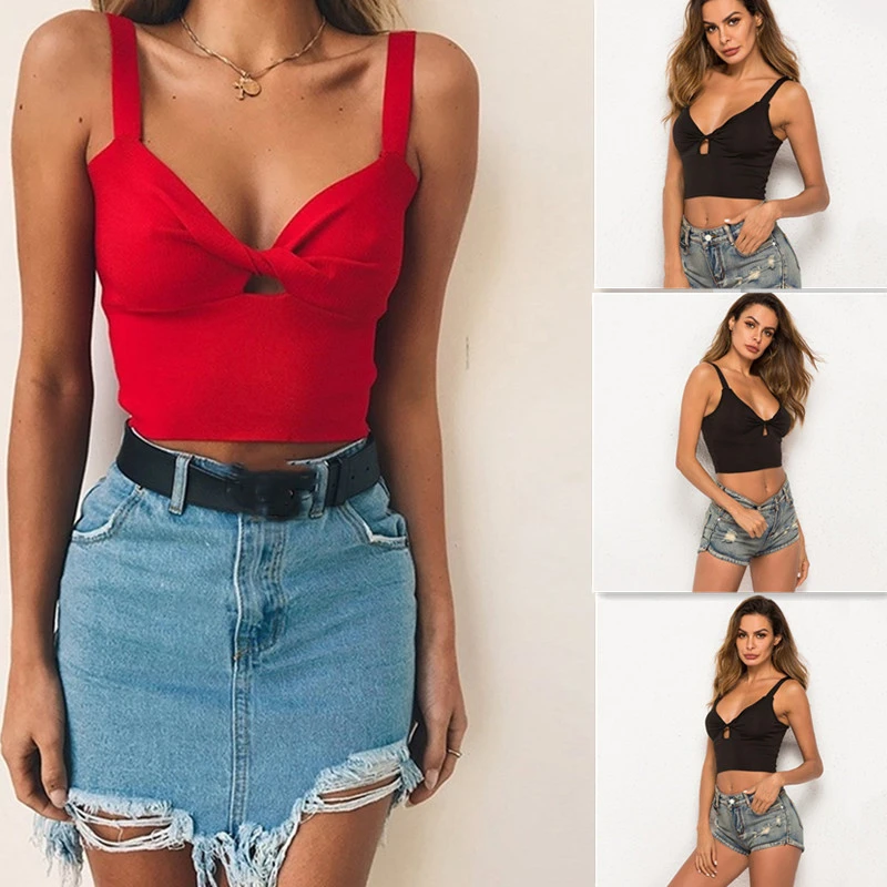camisole Women Crop Tops Sexy Female Streetwear Camis Women Sleeveless Straps Tank Top Camisole Sports Lingerie Tee Bra Crop Top Bandeau red cami