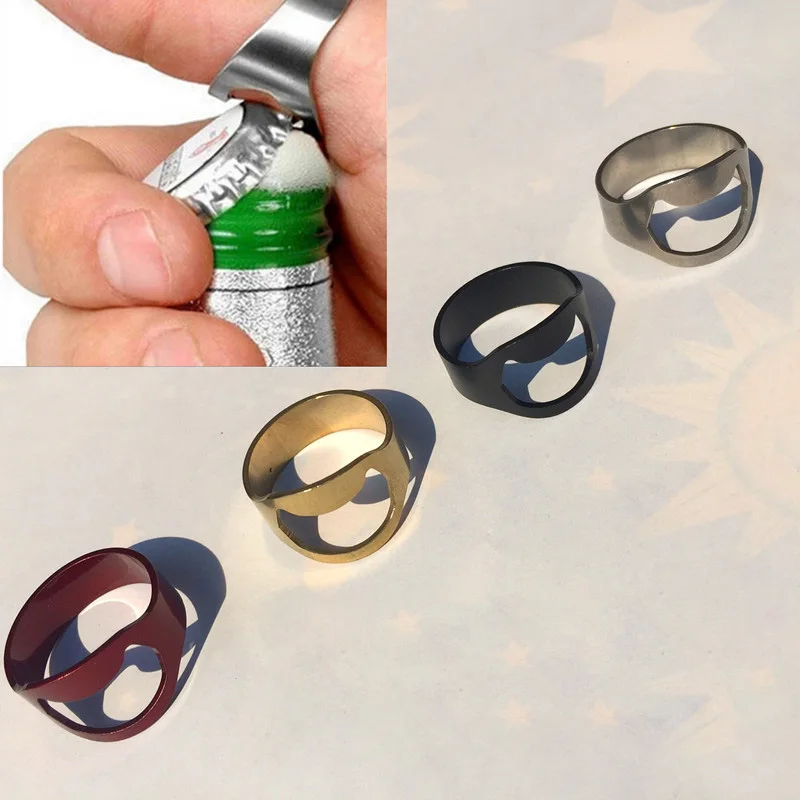 

Creative Versatile Stainless Steel Finger Ring Ring-Shape Beer Bottle Opener Metal Bottle Opener Beer Bottle Opener C1062 a