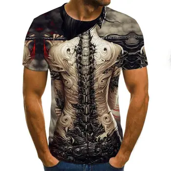 

2019 New Skull 3D t shirt Men tshirt Print Cool Skull Punk Summer Tops Casual Tees Short Sleeve Streetwear Tops