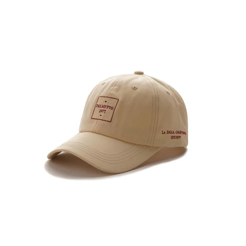 

South Korea Hat Female Summer Topee Fashion Small Lettered Embroidered Soft Top Baseball Cap Men's Korean-style Students Brim Ha
