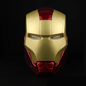 

1:1 Avengers Endgame Iron Man Cosplay Helmet Tony Stark Marvel Superhero Full Head LED Open Helmet Mask Man Motorcycle Helmet