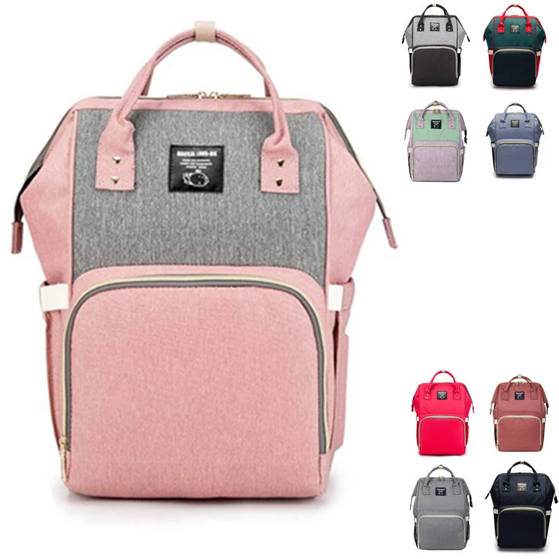 

Nappy Backpack Bag Mummy Large Capacity Bag Mom Baby Multi-function Waterproof Outdoor Travel Diaper Bags For Baby Care stroller