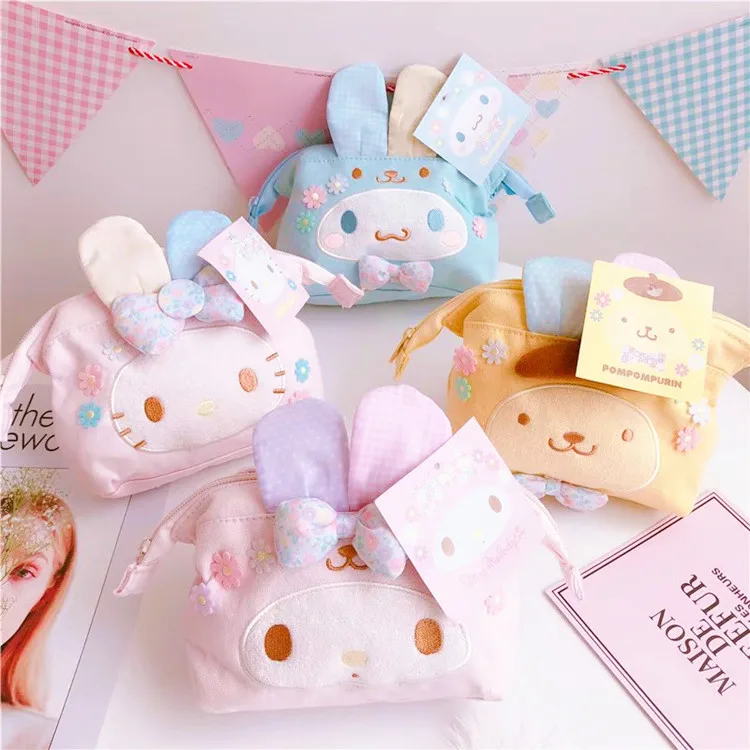 Melody Cinnamoroll мягкие игрушки макияж портмоне сумка Плюшевые игрушки День рождения Рождественский подарок#2489