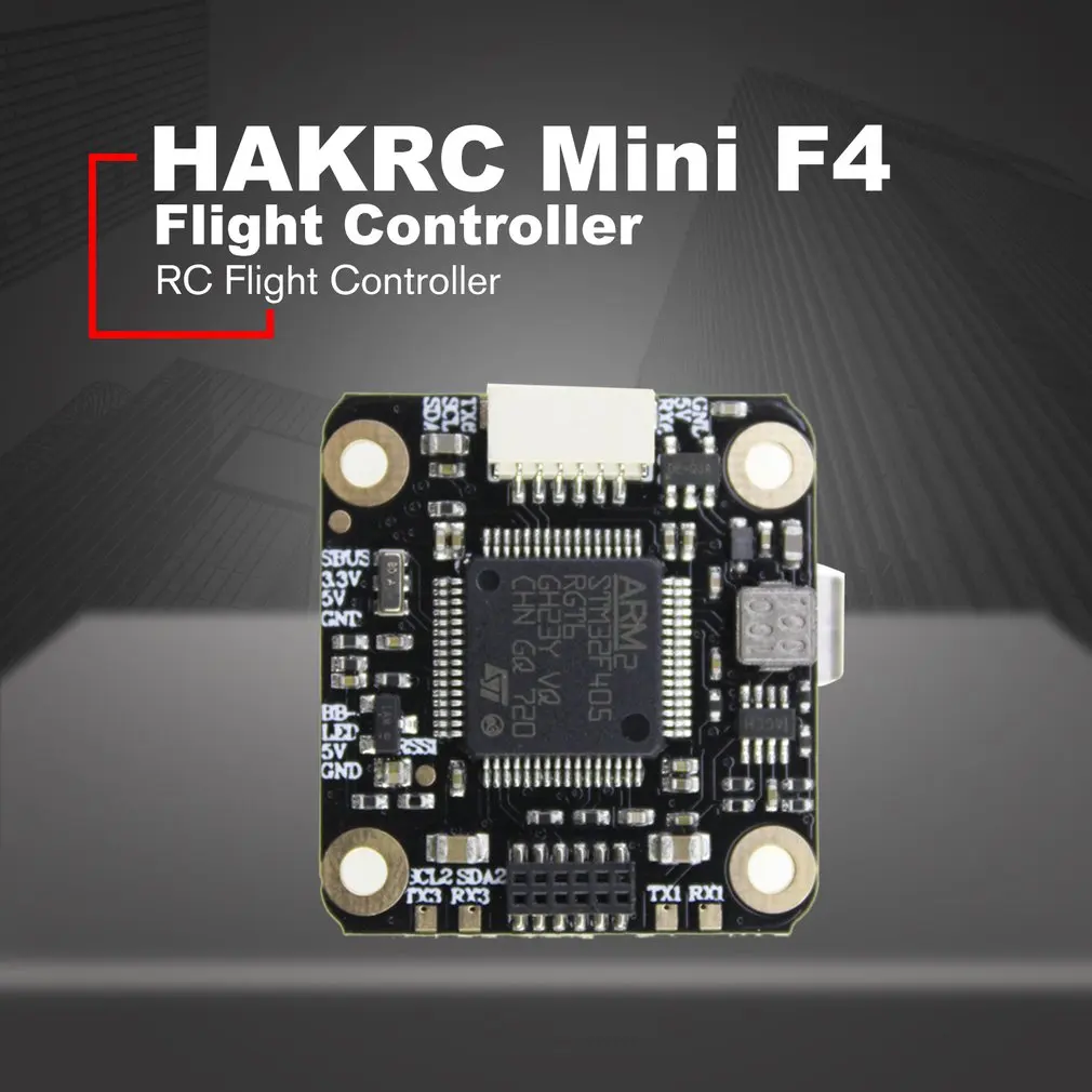 HAKRC мини F4 Контроллер полета 2-4S интегрированный Betaflight OSD для радиоуправляемого дрона FPV гоночные запчасти аксессуар