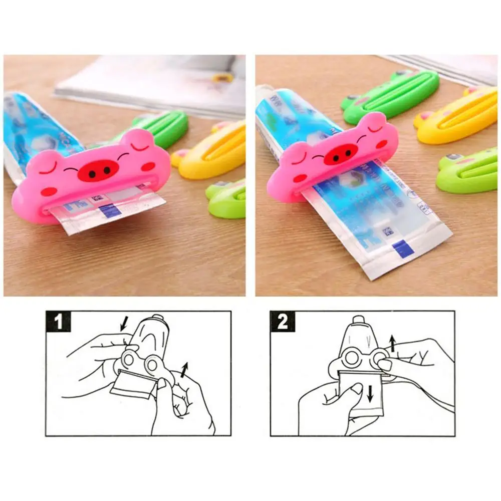 

Cute animal plastic toothpaste squeezer multifunctional portable plastic toothpaste squeezer bathtub toothbrush holder bathroom