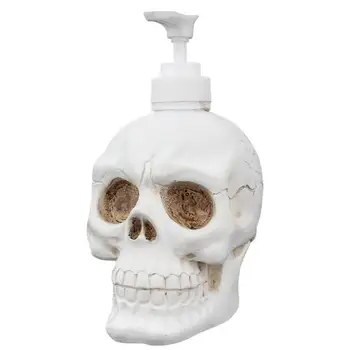 

350ml Creative Retro Skull Shape Shampoo Lotion Shower Gel Foam Pump Bottle Bathroom Shampoo Liquid Soap Bottles